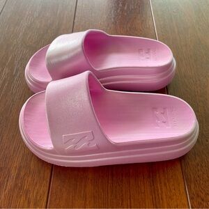 Billabong girls Pink cloud Slide Sandals size 12